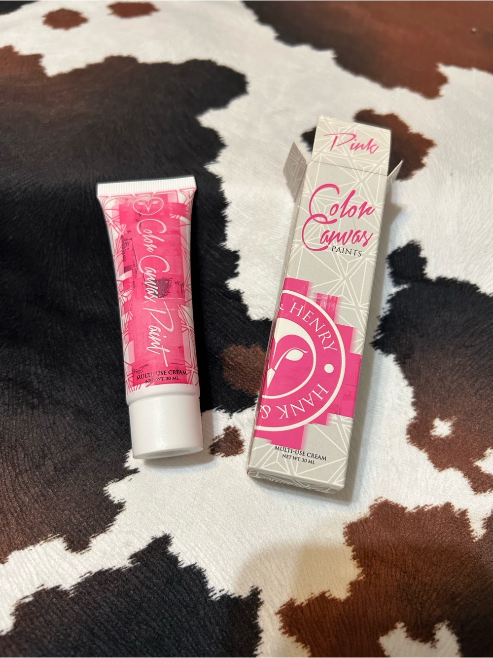 NIB Hank & Henry Color Canvas Paints Multi-Use Cream Lipstick - Pink